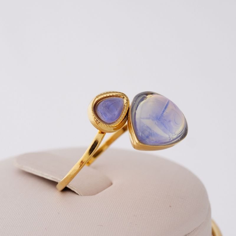 Anel Aurora Glow Levemente Regulável em Aço Inox (Linha Premium)