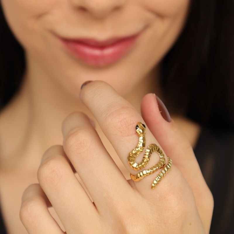 Anel Cobra Regulável em Aço Inox