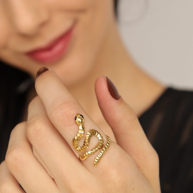 Anel Cobra Regulável em Aço Inox