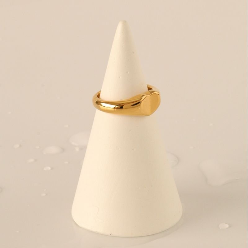 Anel Coração em Aço Inox (Tamanho 17)