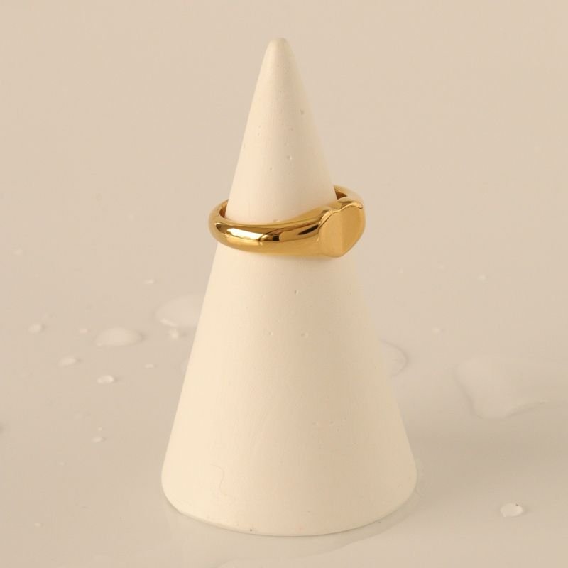 Anel Coração em Aço Inox (Tamanho 17)