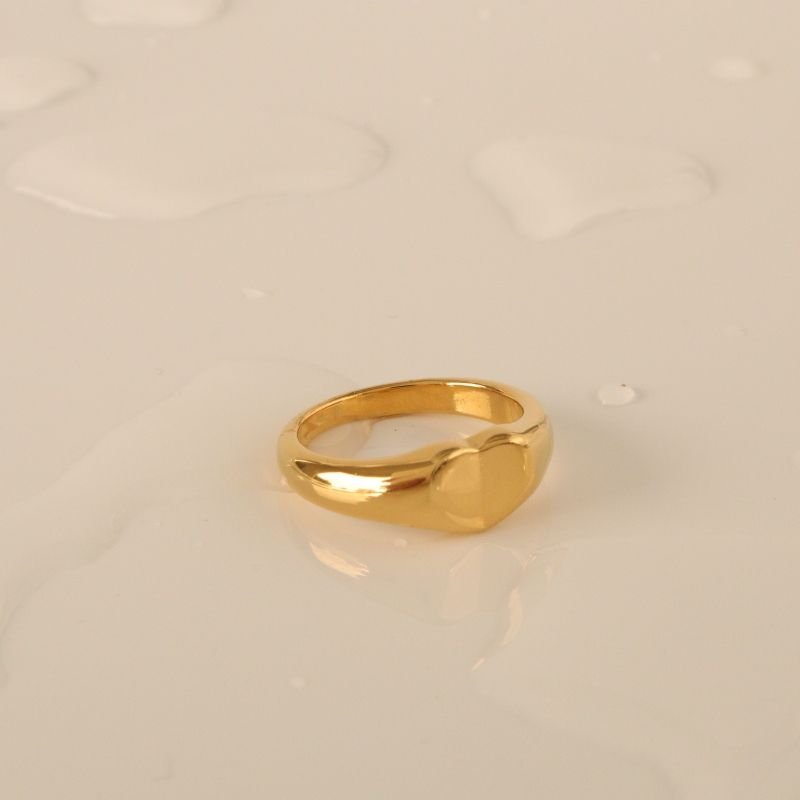 Anel Coração em Aço Inox (Tamanho 17)