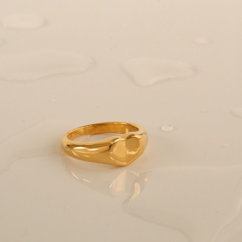 Anel Coração em Aço Inox (Tamanho 18)