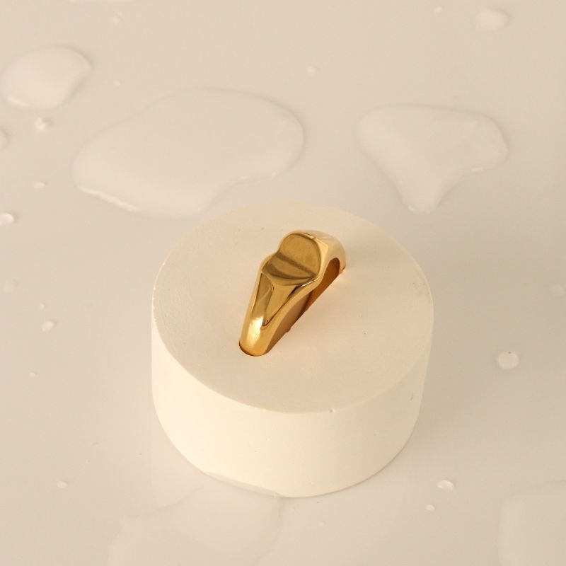 Anel Coração em Aço Inox (Tamanho 18)