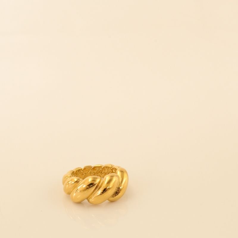 Anel Croissant em Aço Inox (Tamanho 19)