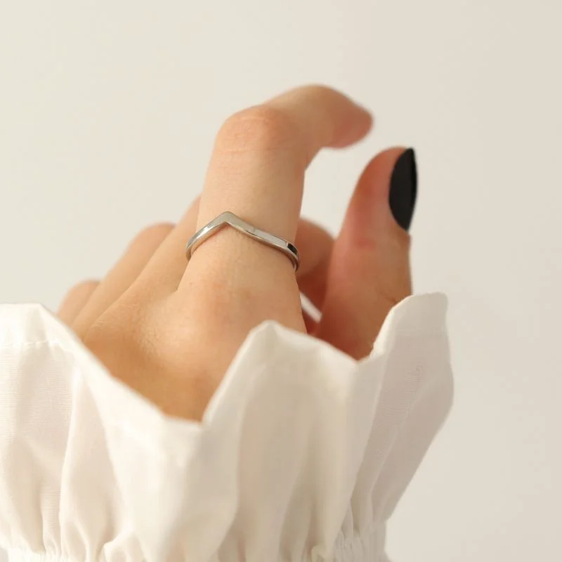 Anel Delicado em Aço Inox (Tamanho 17)