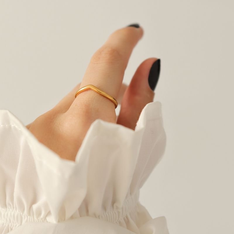 Anel Delicado em Aço Inox (Tamanho 19)