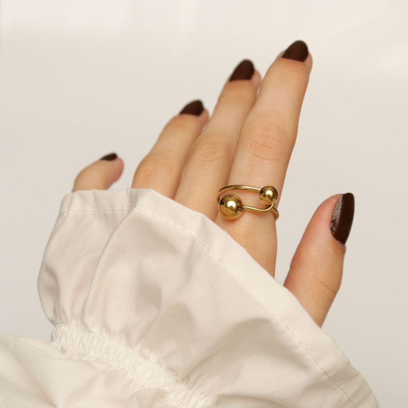 Anel Esfera em Aço Inox (Linha Premium) (Tamanho 16)