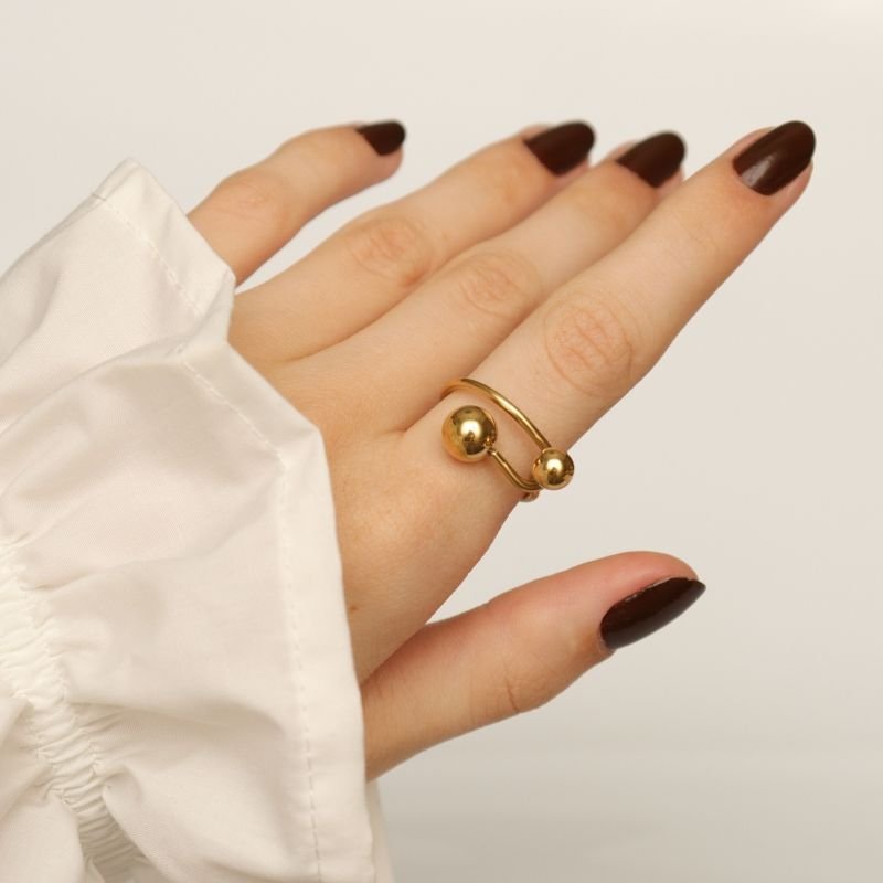 Anel Esfera em Aço Inox (Linha Premium) (Tamanho 16)