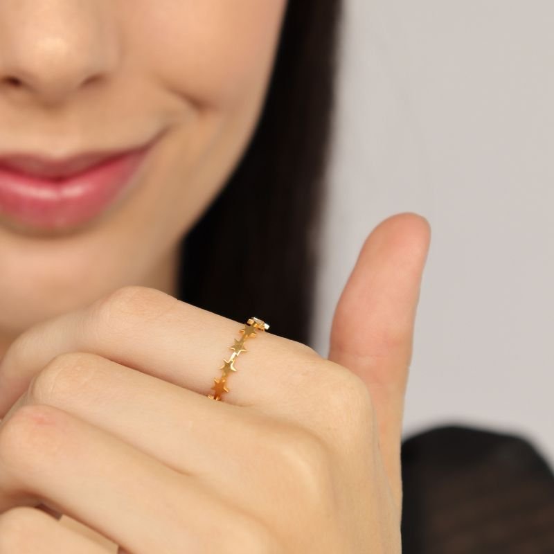 Anel Estrela Regulável em Aço Inox