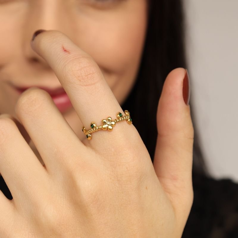 Anel Flor Levemente Regulável em Aço Inox (Linha Premium)