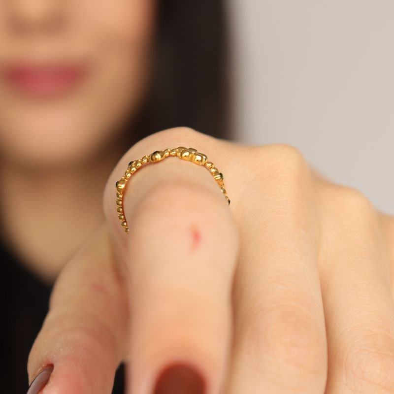 Anel Flor Levemente Regulável em Aço Inox (Linha Premium)