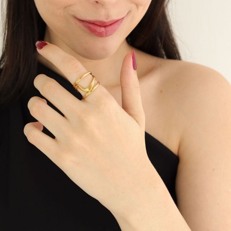 Anel Formas Suaves Regulável em Aço Inox