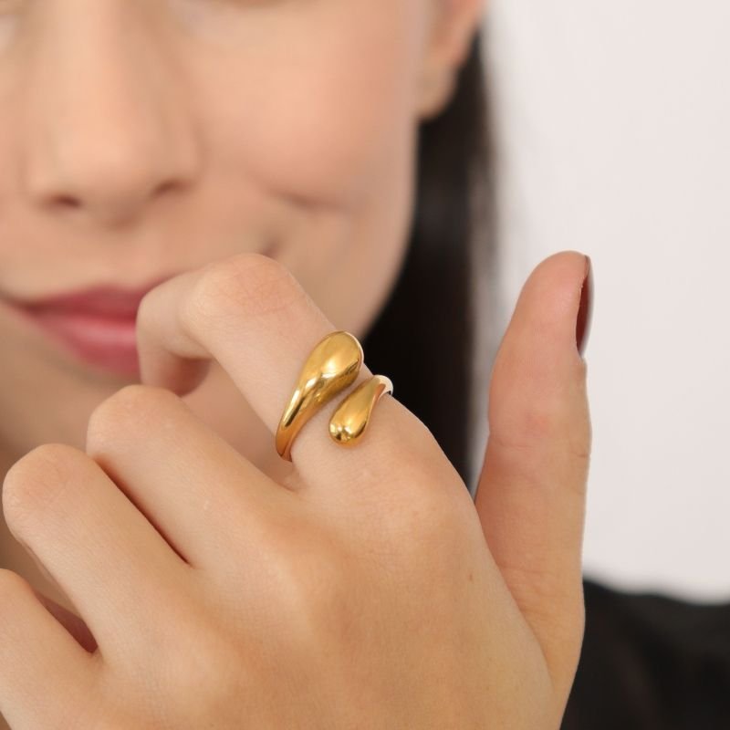 Anel Gota Levemente Regulável em Aço Inox (Linha Premium)