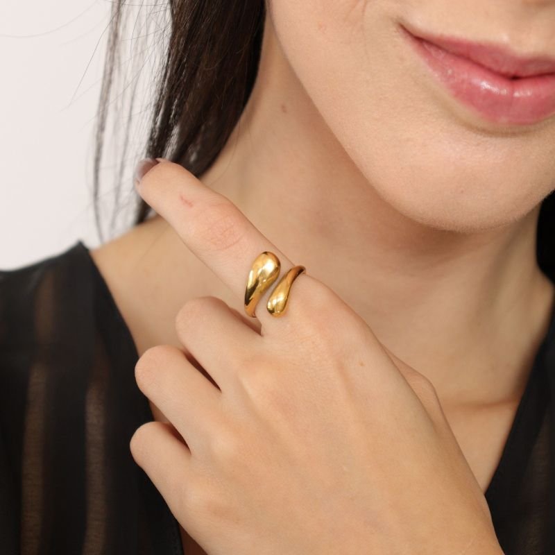 Anel Gota Levemente Regulável em Aço Inox (Linha Premium)