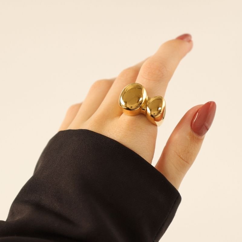 Anel Grosso Moderno (Peso 14g) em Aço Inox (Tamanho 18)