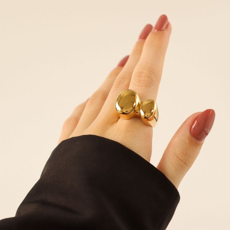 Anel Grosso Moderno (Peso 14g) em Aço Inox (Tamanho 18)