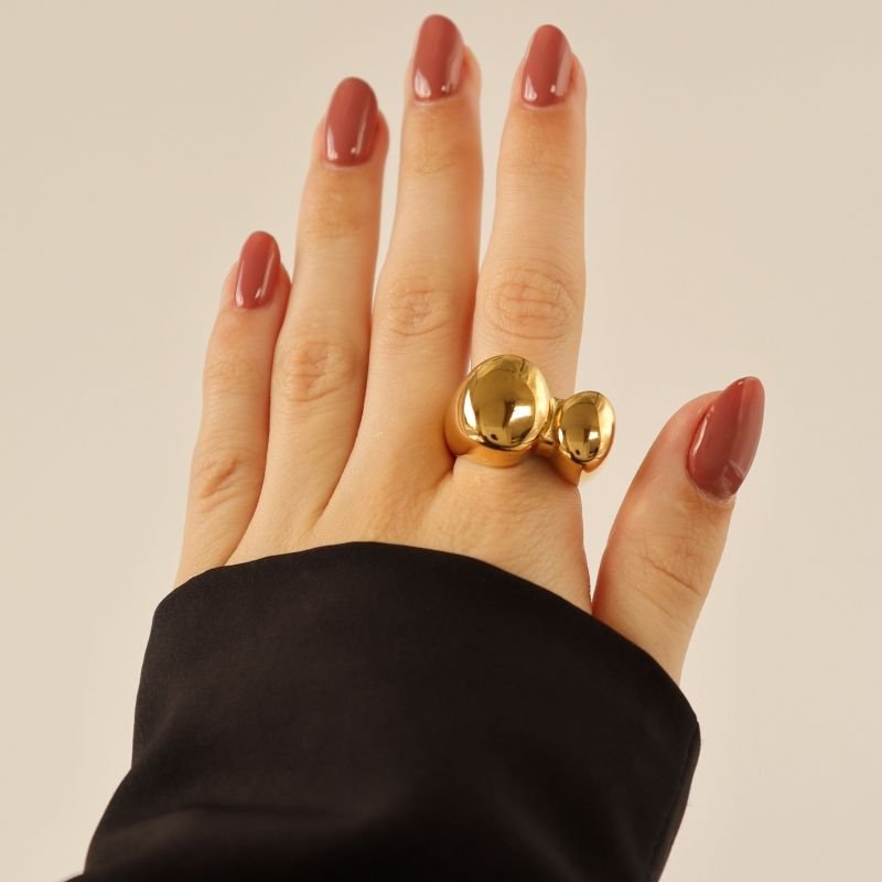 Anel Grosso Moderno (Peso 14g) em Aço Inox (Tamanho 18)