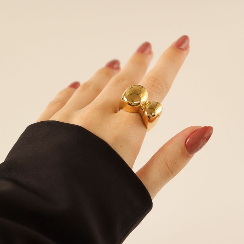 Anel Grosso Moderno (Peso 14g) em Aço Inox (Tamanho 18)