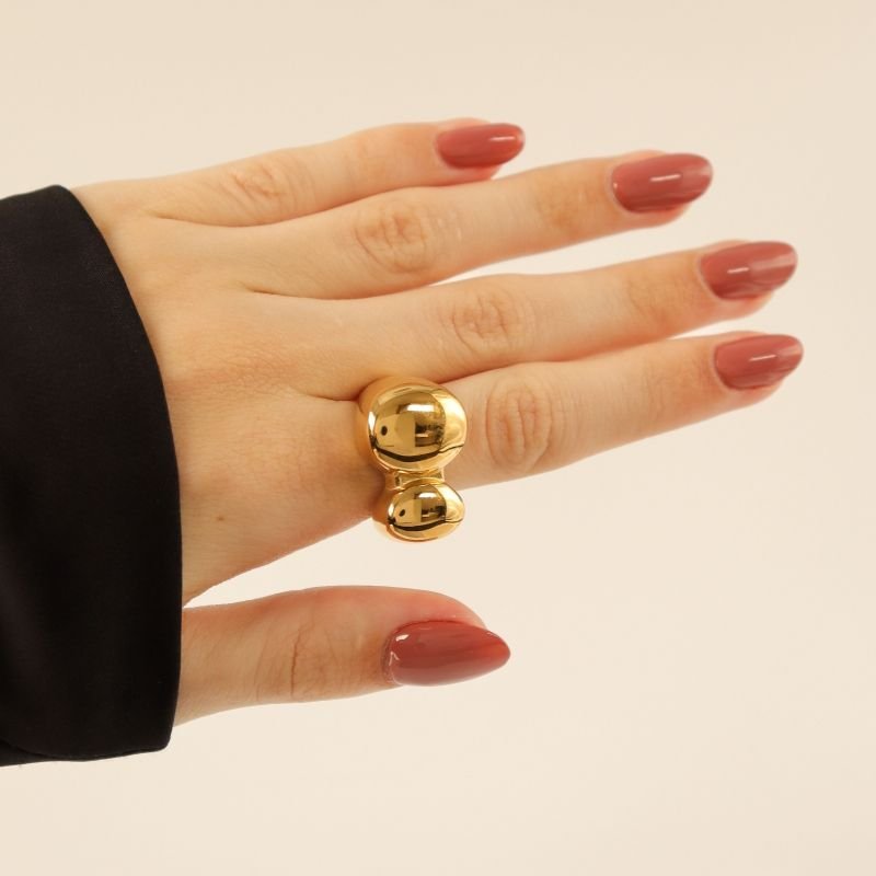 Anel Grosso Moderno (Peso 14g) em Aço Inox (Tamanho 18)