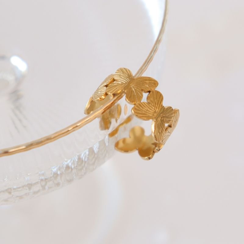 Anel Levemente Regulável em Aço Inox Borboleta