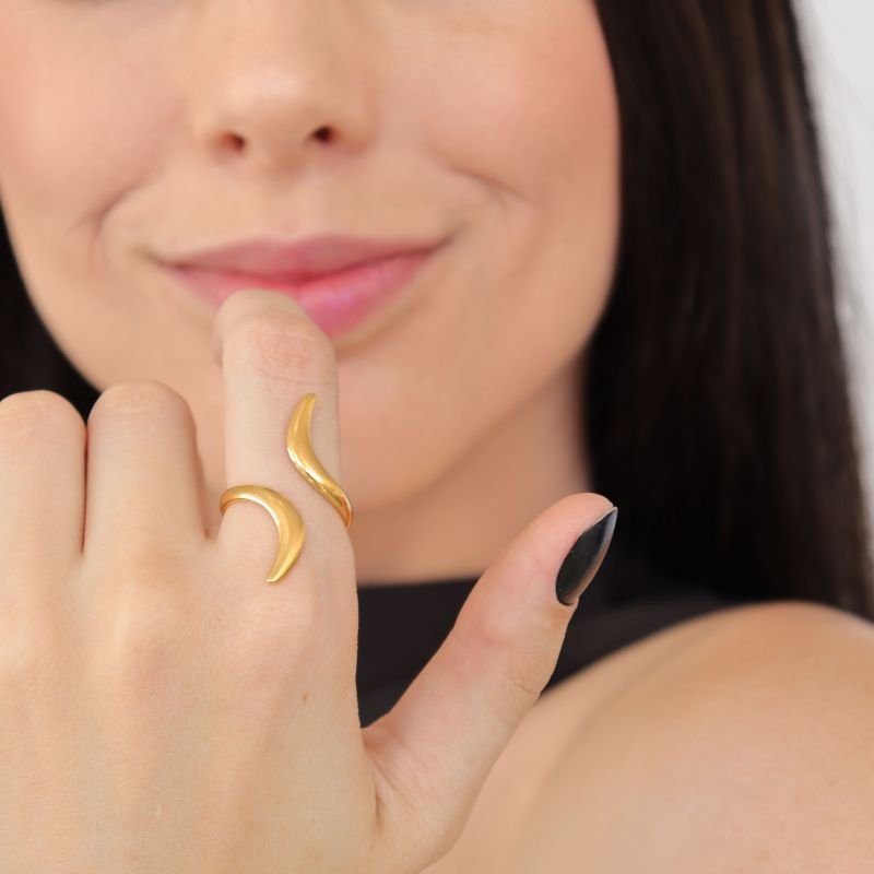 Anel Levemente Regulável em Aço Inox Minimalista