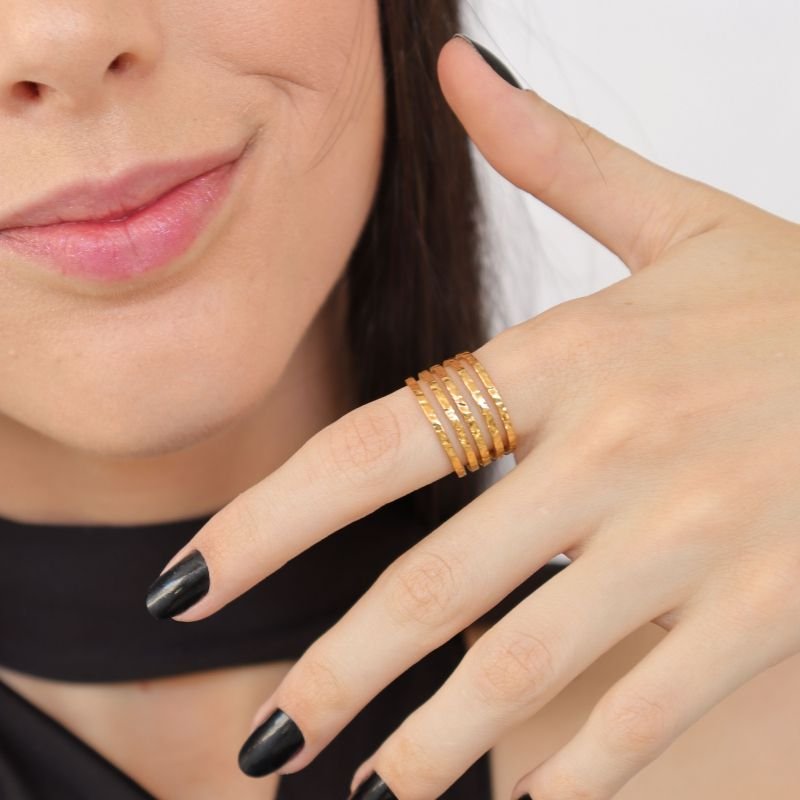 Anel Levemente Regulável em Aço Inox Moderno