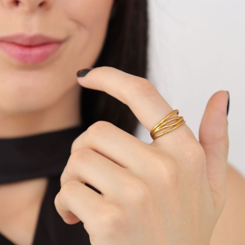 Anel Levemente Regulável em Aço Inox Moderno