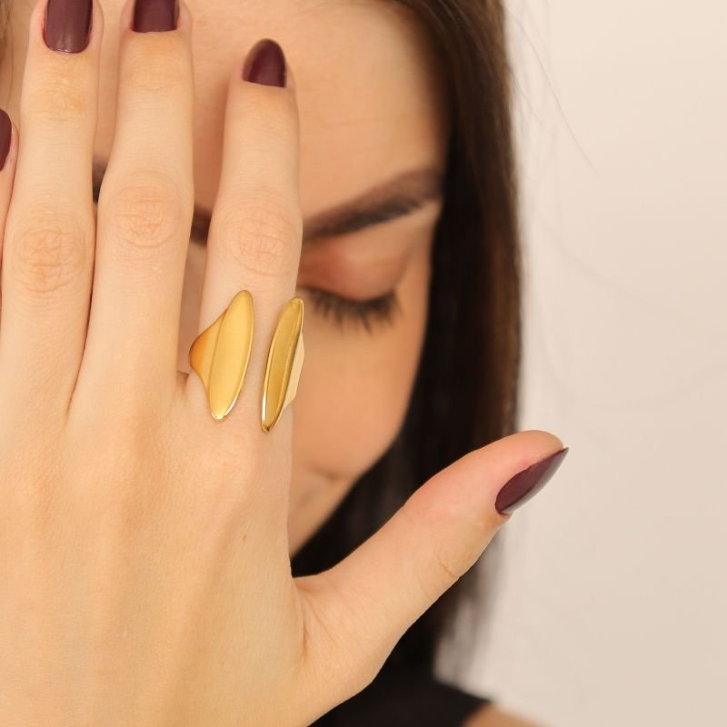 Anel Levemente Regulável Moderno em Aço Inox (Linha Premium)