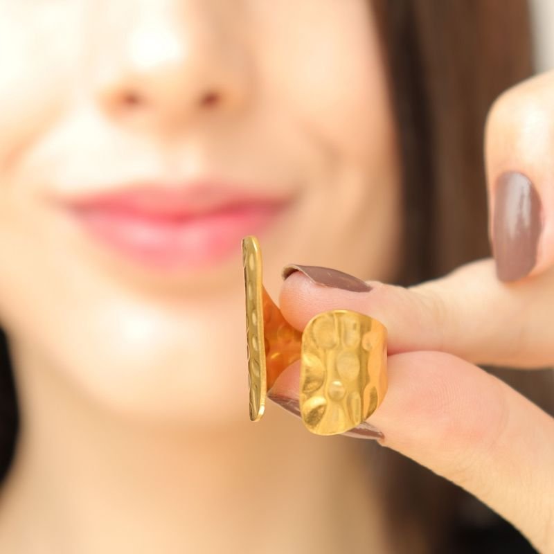 Anel Levemente Regulável Moderno em Aço Inox