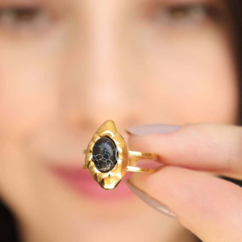 Anel Levemente Regulável Moderno em Aço Inox