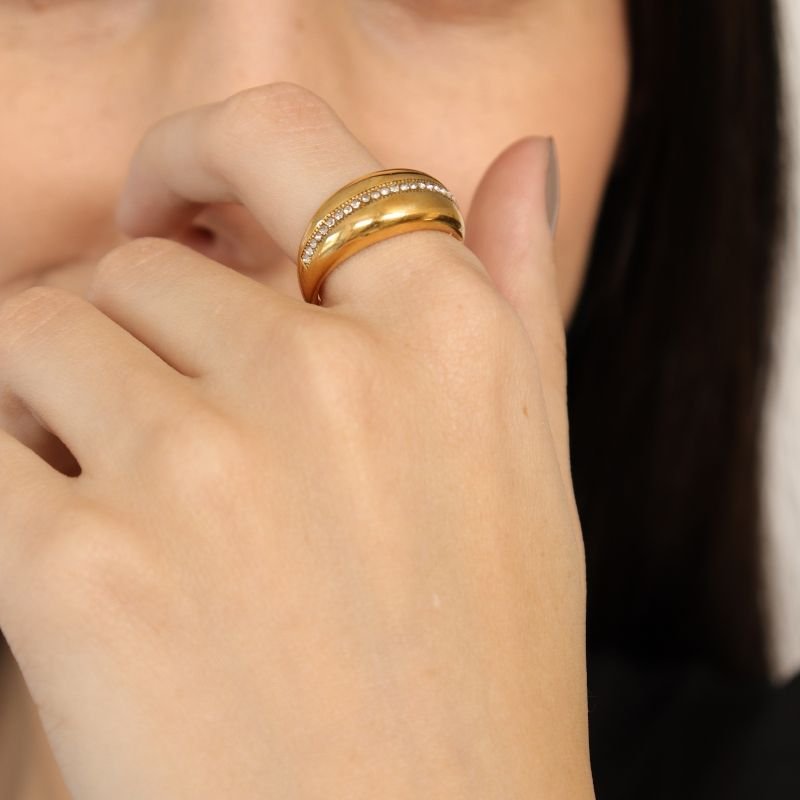 Anel Levemente Regulável Orgânico em Aço Inox (Linha Premium)