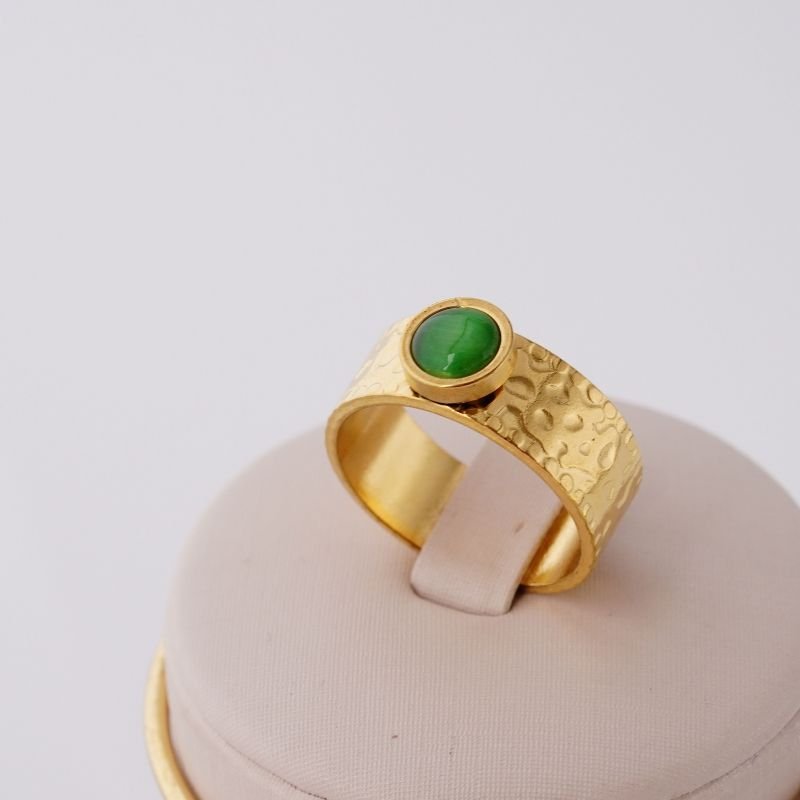 Anel Minimalist Green em Aço Inox (Tamanho 18)