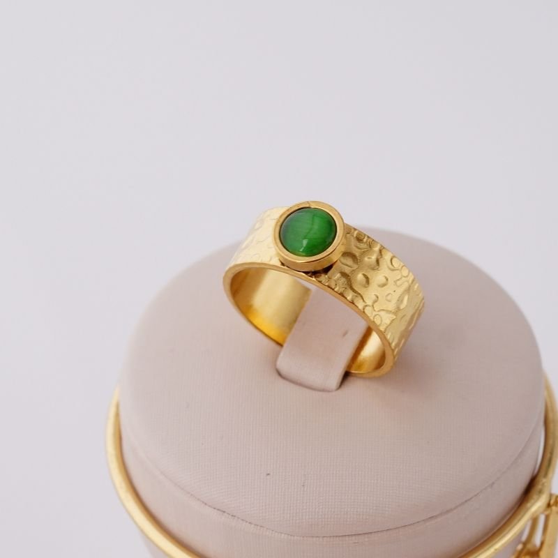 Anel Minimalist Green em Aço Inox (Tamanho 18)