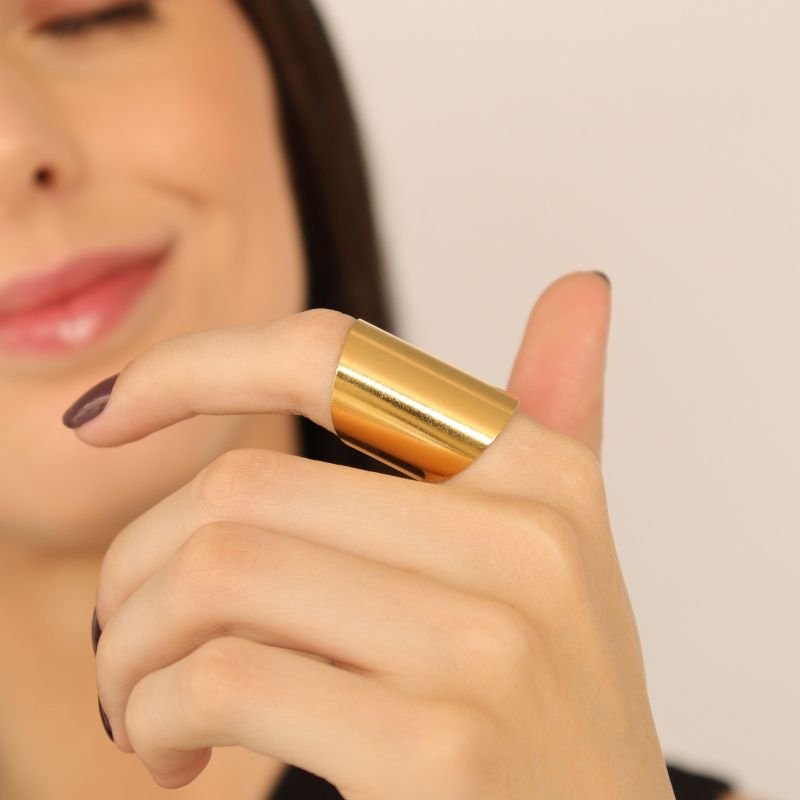 Anel Minimalista em Aço Inox (Linha Premium) (Tamanho 18)