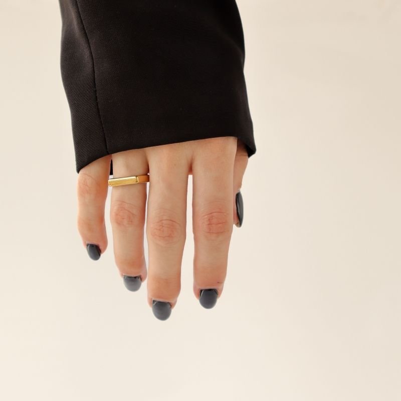 Anel Minimalista em Aço Inox (Tamanho 16)