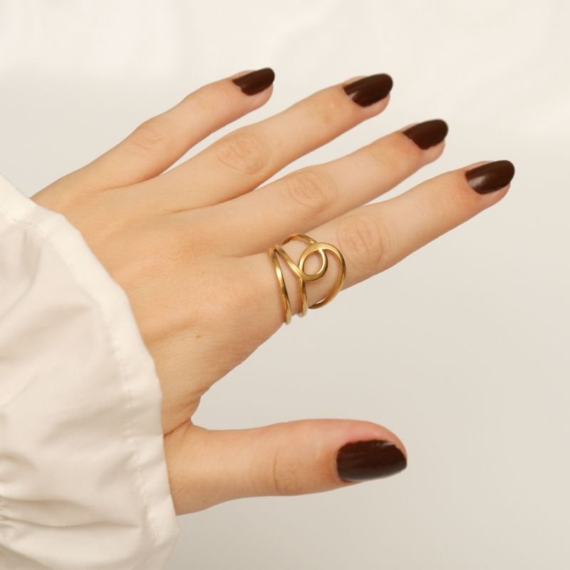 Anel Minimalista em Aço Inox (Tamanho 17)