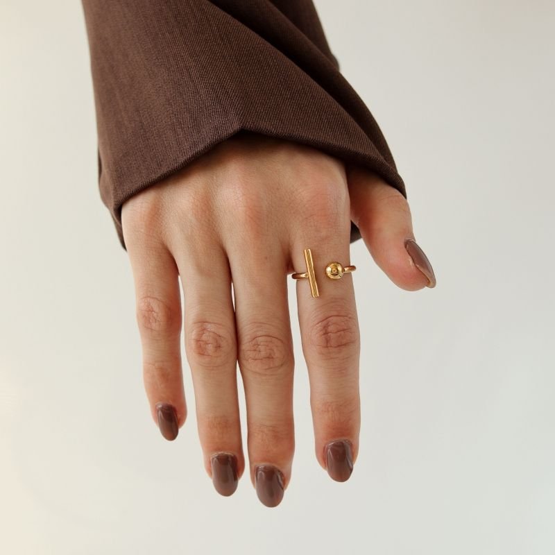 Anel Minimalista em Aço Inox (Tamanho 17)