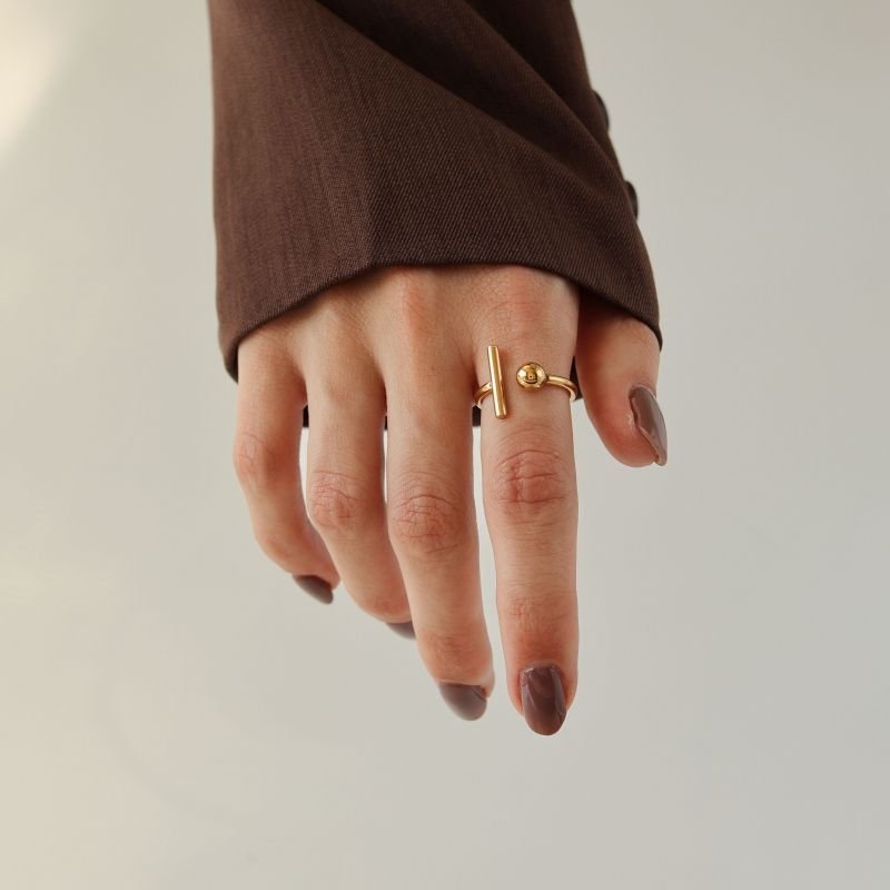 Anel Minimalista em Aço Inox (Tamanho 19)