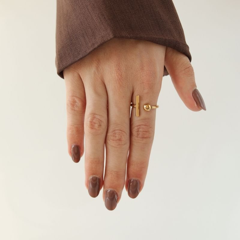 Anel Minimalista em Aço Inox (Tamanho 19)