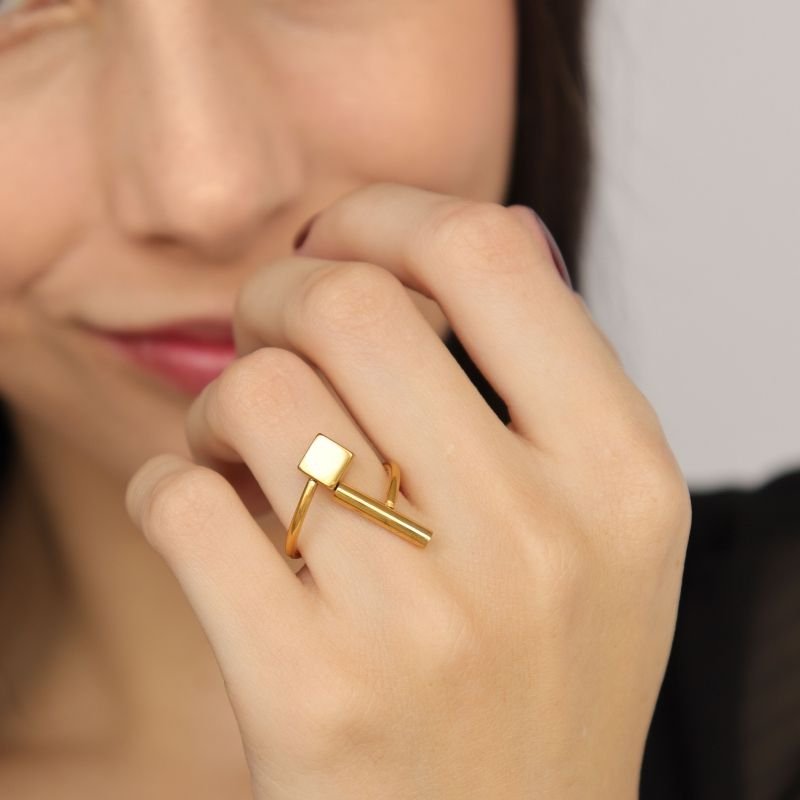 Anel Minimalista em Aço Inox (Tamanho 20)