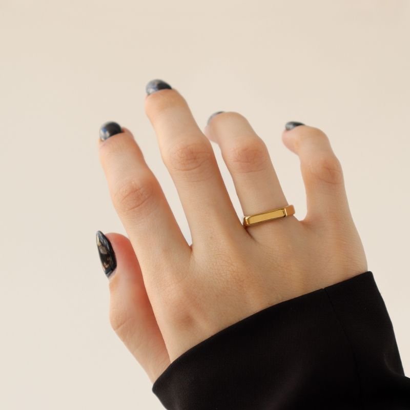 Anel Minimalista em Aço Inox (Tamanho 21)