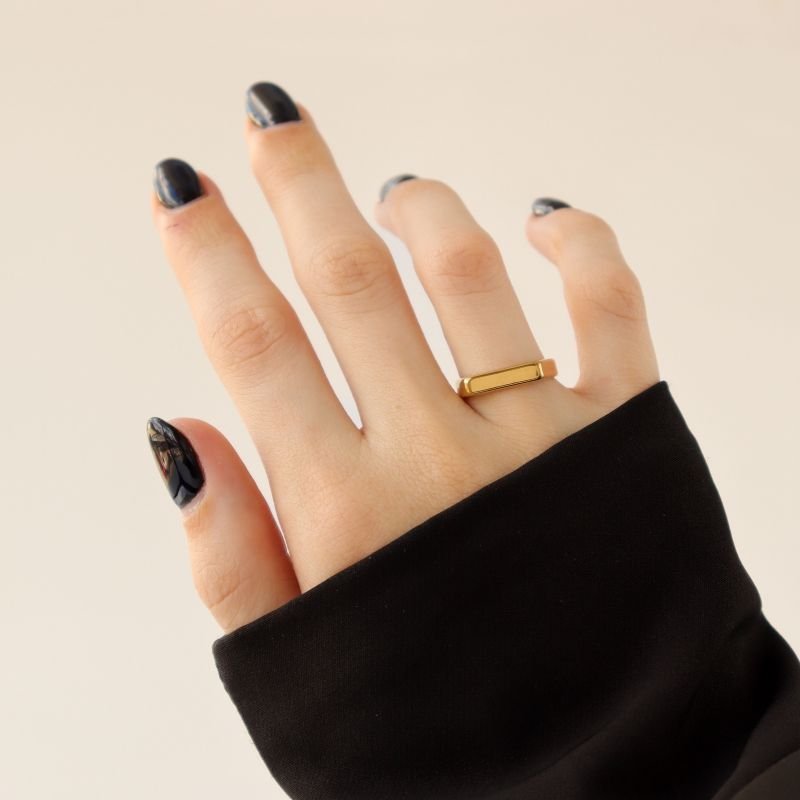 Anel Minimalista em Aço Inox (Tamanho 21)