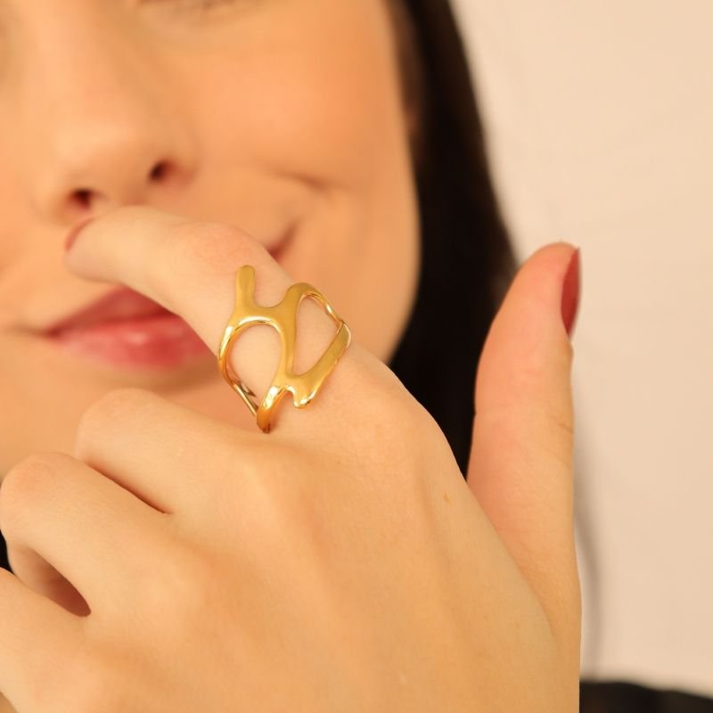 Anel Minimalista Levemente Regulável em Aço Inox (Linha Premium)