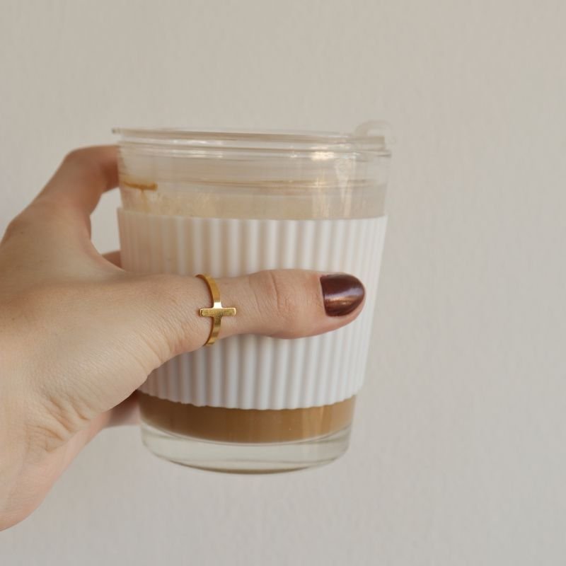 Anel Minimalista Regulável em Aço Inox