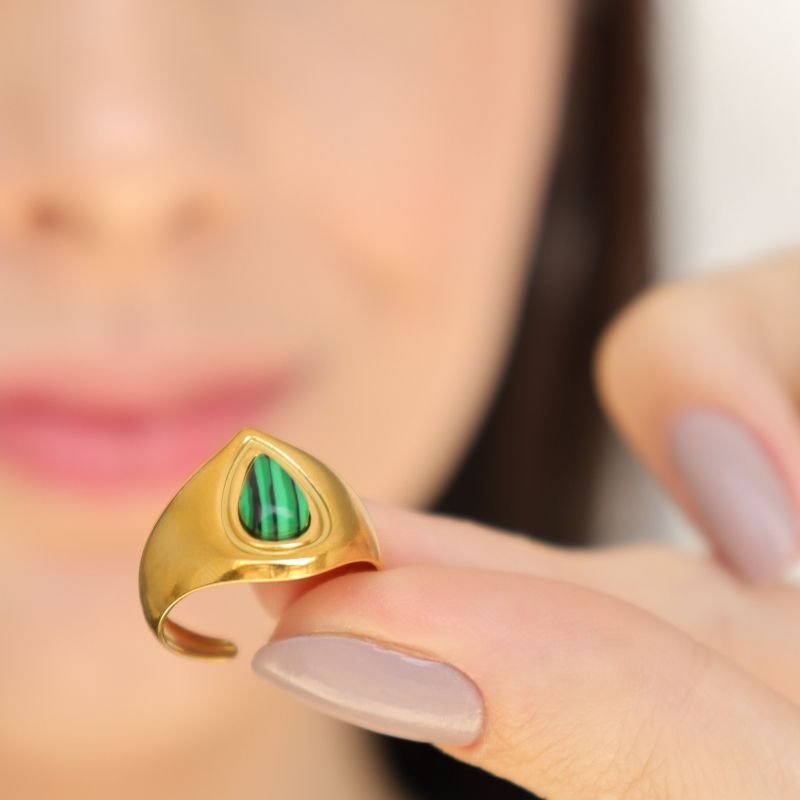 Anel Moderno (Tamanho 17) em Aço Inox (Linha Premium)