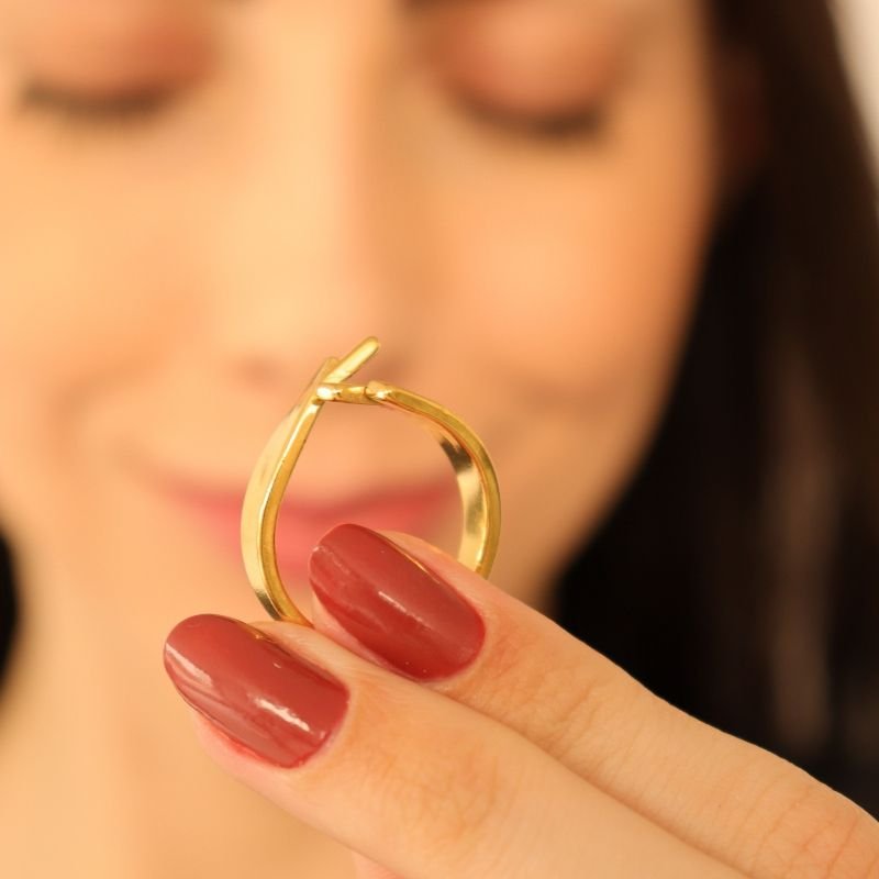 Anel Moderno Minimalista em Aço Inox (Tamanho 18) (Linha Premium)