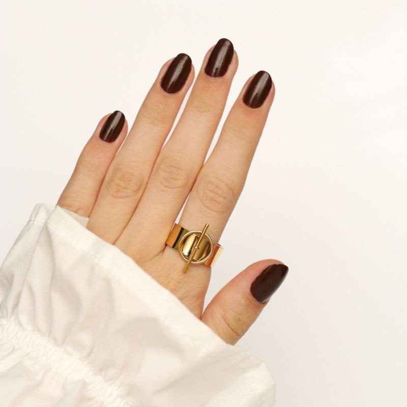 Anel Moderno Minimalistaem Aço Inox (Tamanho 18) Linha Premium