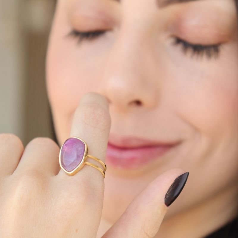 Anel Moderno Regulável em Aço Inox (Linha Premium)