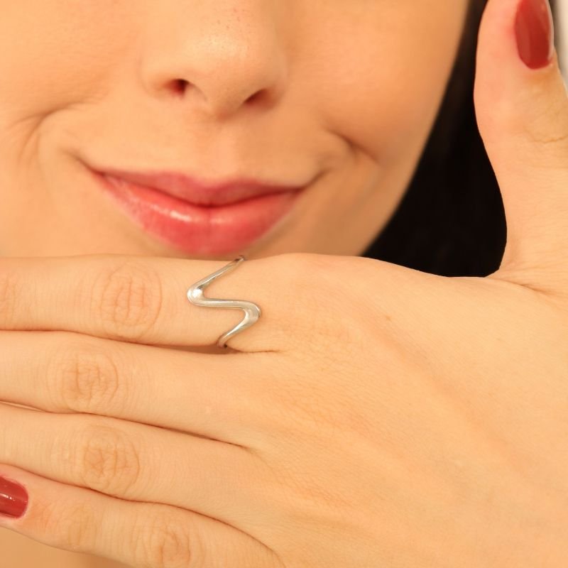 Anel Onda Levemente Regulável em Aço Inox